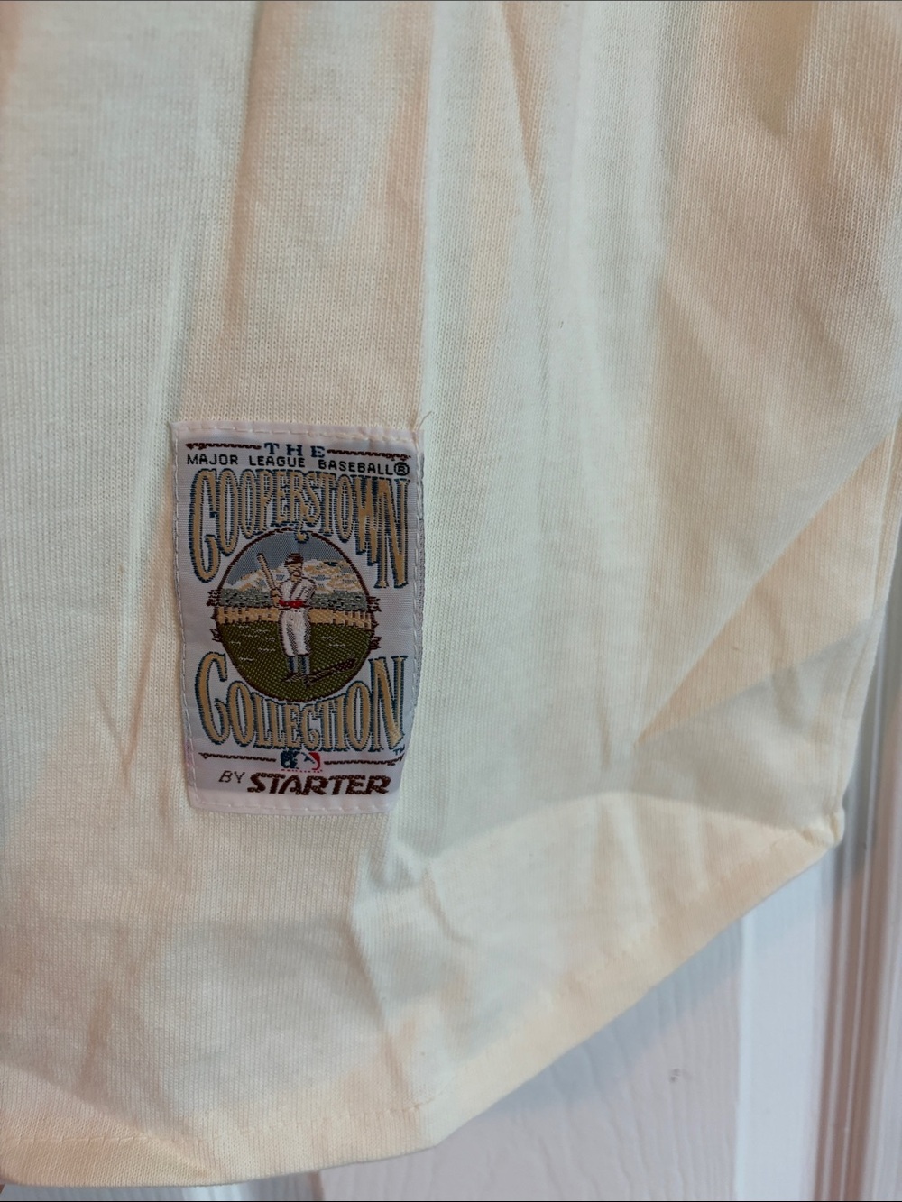 STARTER White and Royal Blue "Brooklyn" Baseball Jersey - Picture 6 of 14